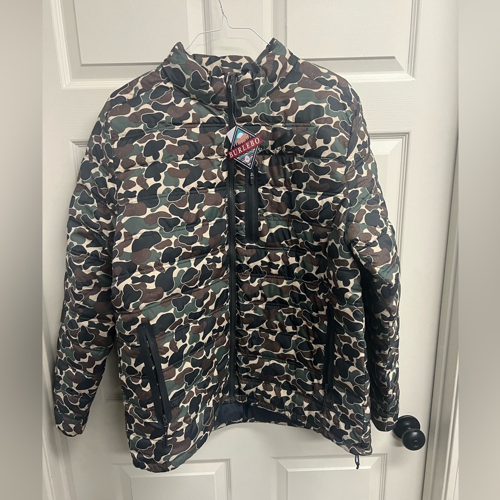 Burlebo Puffer Jacket - Throwback Camo NWT